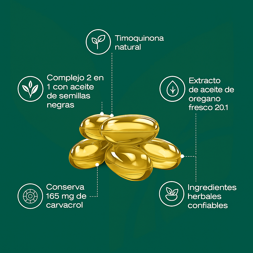 Cápsulas blandas de aceite de orégano VitalBlast®