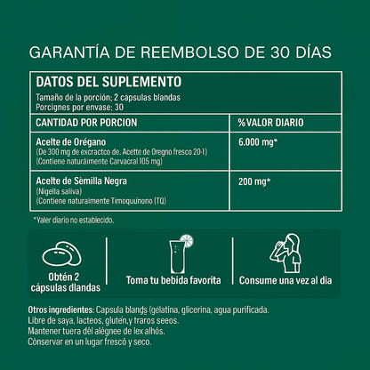 Cápsulas blandas de aceite de orégano VitalBlast®